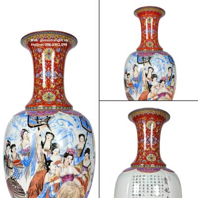 BÌNH SỨ THẬP NHỊ TIÊN CÔ – Một sản phẩm đẹp xuất sắc của nhà Gốm Sứ Trang Trí